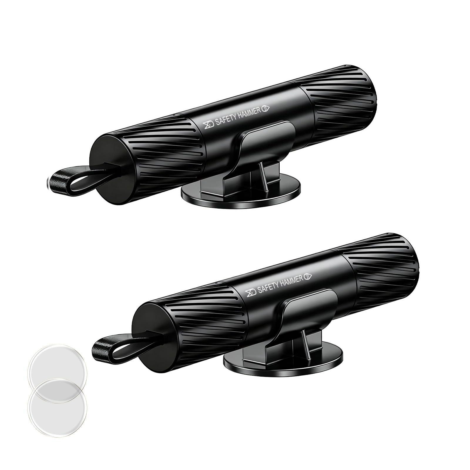 2 Pack 2026 Upgraded Safety Hammer,Safe Hammer Glass Breaker Under Water,Seatbelt Cutter Window Breaker Emergency Escape Tool