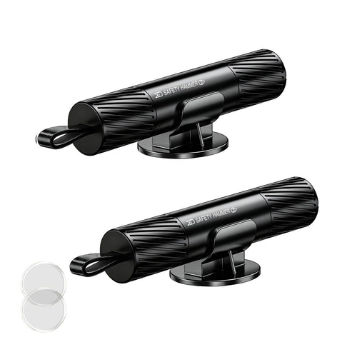 2 Pack 2026 Upgraded Safety Hammer,Safe Hammer Glass Breaker Under Water,Seatbelt Cutter Window Breaker Emergency Escape Tool