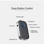 Car Bluetooth Receiver, Noise Cancelling 3.5mm AUX Bluetooth Car Adapter, Wireless Audio Receiver for Home Stereo/Wired Headsets, Hands-Free Calling