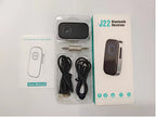 Car Bluetooth Receiver, Noise Cancelling 3.5mm AUX Bluetooth Car Adapter, Wireless Audio Receiver for Home Stereo/Wired Headsets, Hands-Free Calling