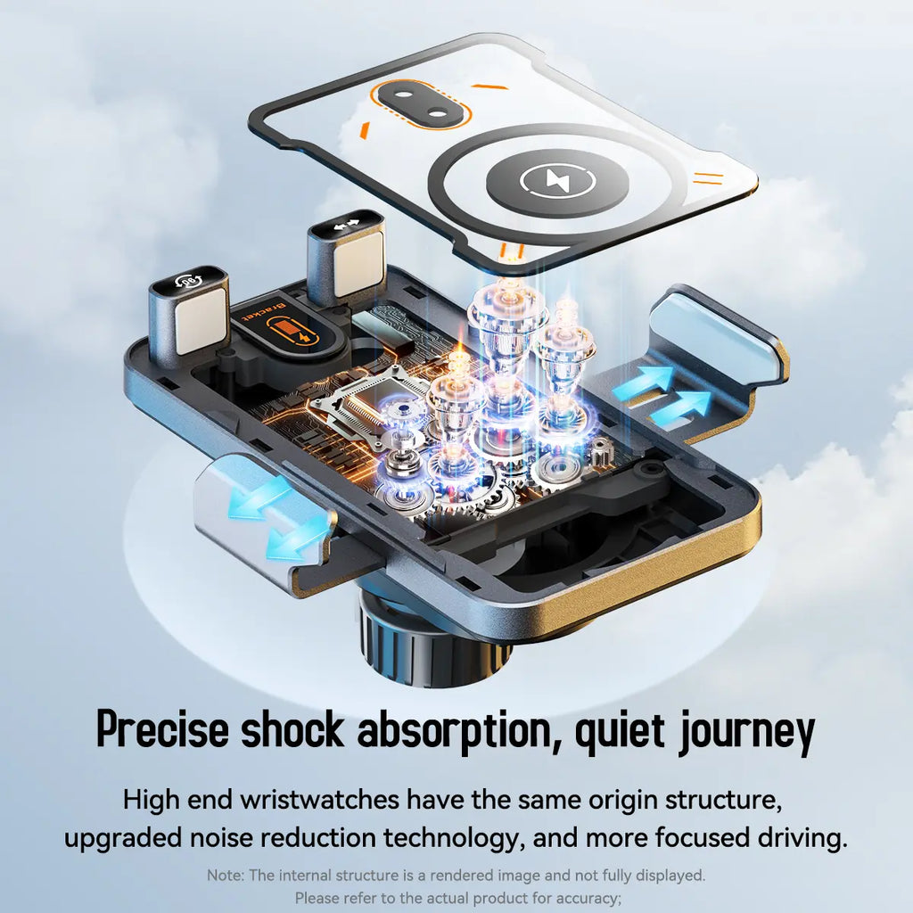 2026 new cool car wireless fast charging holder, intelligent sensor opening and closing, universal mobile phone navigation holder, 90-degree rotation, horizontal and vertical screen use, built-in ambient light, intelligent high-end navigation holder