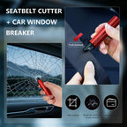 2 Pack 2026 Upgraded Safety Hammer,Safe Hammer Glass Breaker Under Water,Seatbelt Cutter Window Breaker Emergency Escape Tool
