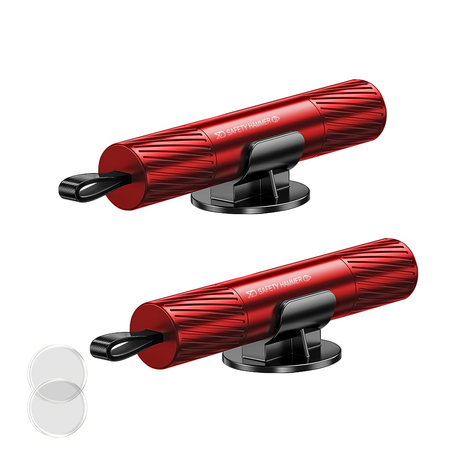 2 Pack 2026 Upgraded Safety Hammer,Safe Hammer Glass Breaker Under Water,Seatbelt Cutter Window Breaker Emergency Escape Tool