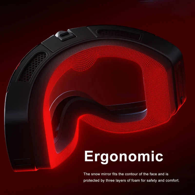 4K Camera Smart Ski Goggles, 24M Photo, Anti-Fog - Skyshot