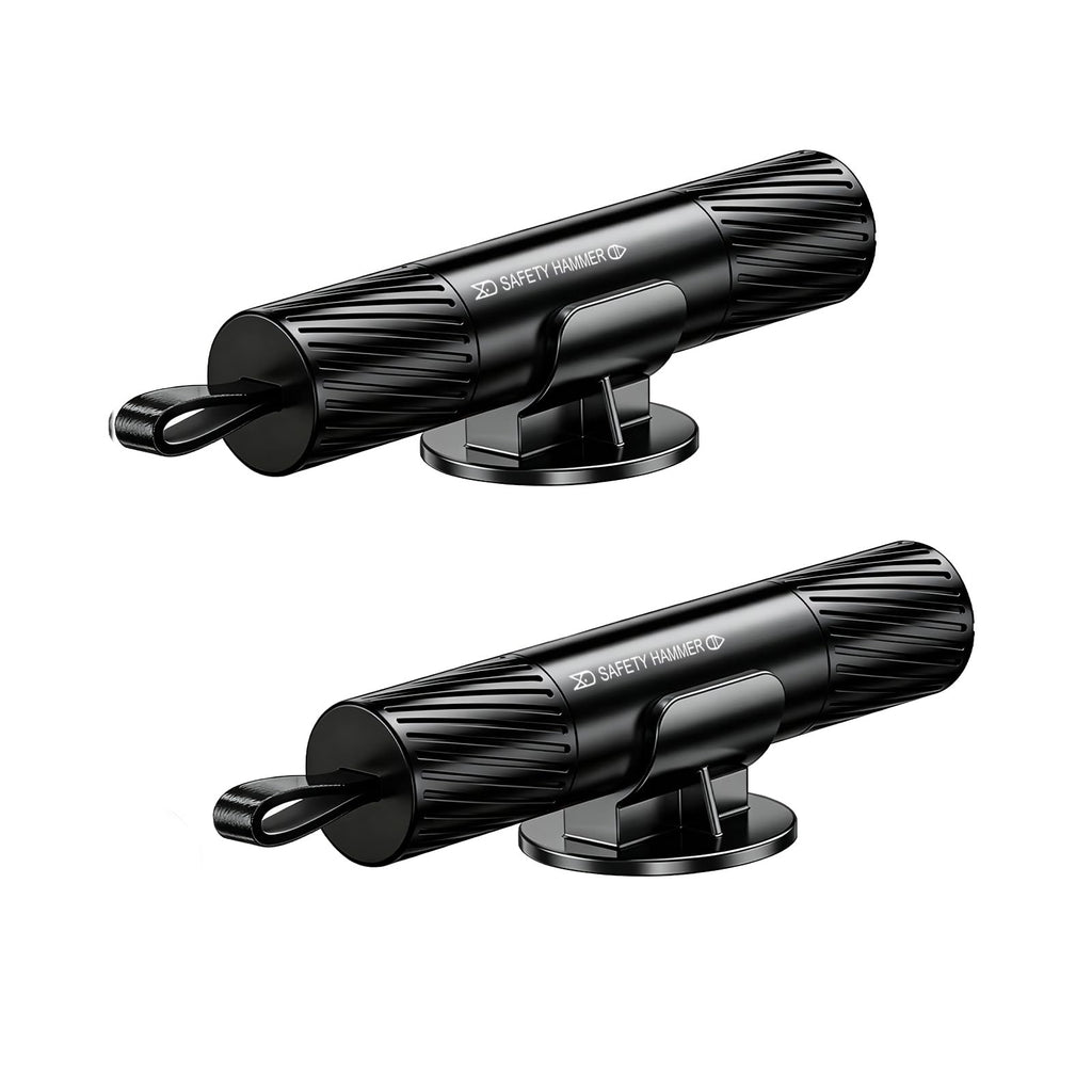 2 Pack 2026 Upgraded Safety Hammer,Safe Hammer Glass Breaker Under Water,Seatbelt Cutter Window Breaker Emergency Escape Tool