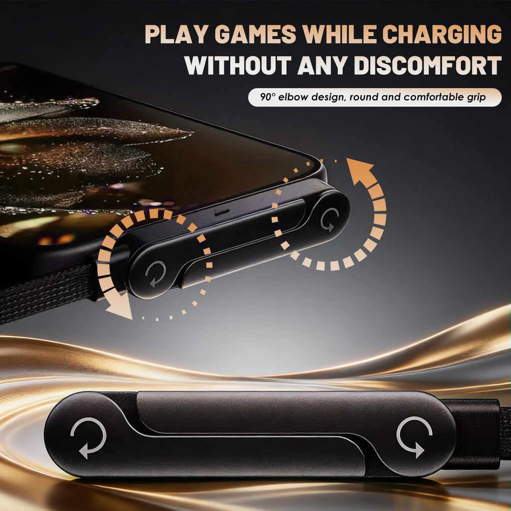 240W Foldable Phone Stand & Bendable Fast Charging Cable Compatible with iPhone 15-17 iPad Samsung Durable Aluminum Connector Universal Fit 1.5M Length for Hands-Free Charging