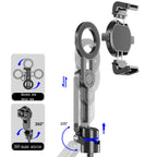 Upgrated 5-in-1 Magnetic Selfie Stick with Remote for Cell Phone 360° Rotation.Can Transforms into Mini Tripod/Camera Grip/Handheld Stabilizer/Phone Stand.Extend to 25 inches