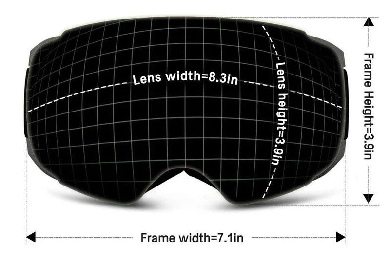 4K Camera Smart Ski Goggles, 24M Photo, Anti-Fog - Skyshot