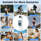 Q7 Upgraded Vlogging Camera with 32GB Card, Video Recorder, Digital Vlogging Camera with 180° Rotating Lens, Full Body Camera for Vlogging, Travel & Daily Life Recording, Camcorder, The best gift
