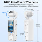 Q7 Upgraded Vlogging Camera with 32GB Card, Video Recorder, Digital Vlogging Camera with 180° Rotating Lens, Full Body Camera for Vlogging, Travel & Daily Life Recording, Camcorder, The best gift