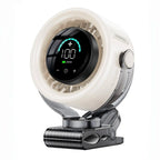 Rechargeable portable clip-on fan - 100-speed touch control, LED display, 360° rotating silent turbine for in-car circulation, suitable for strollers, beds, travel, camping, golf, gym and summer use